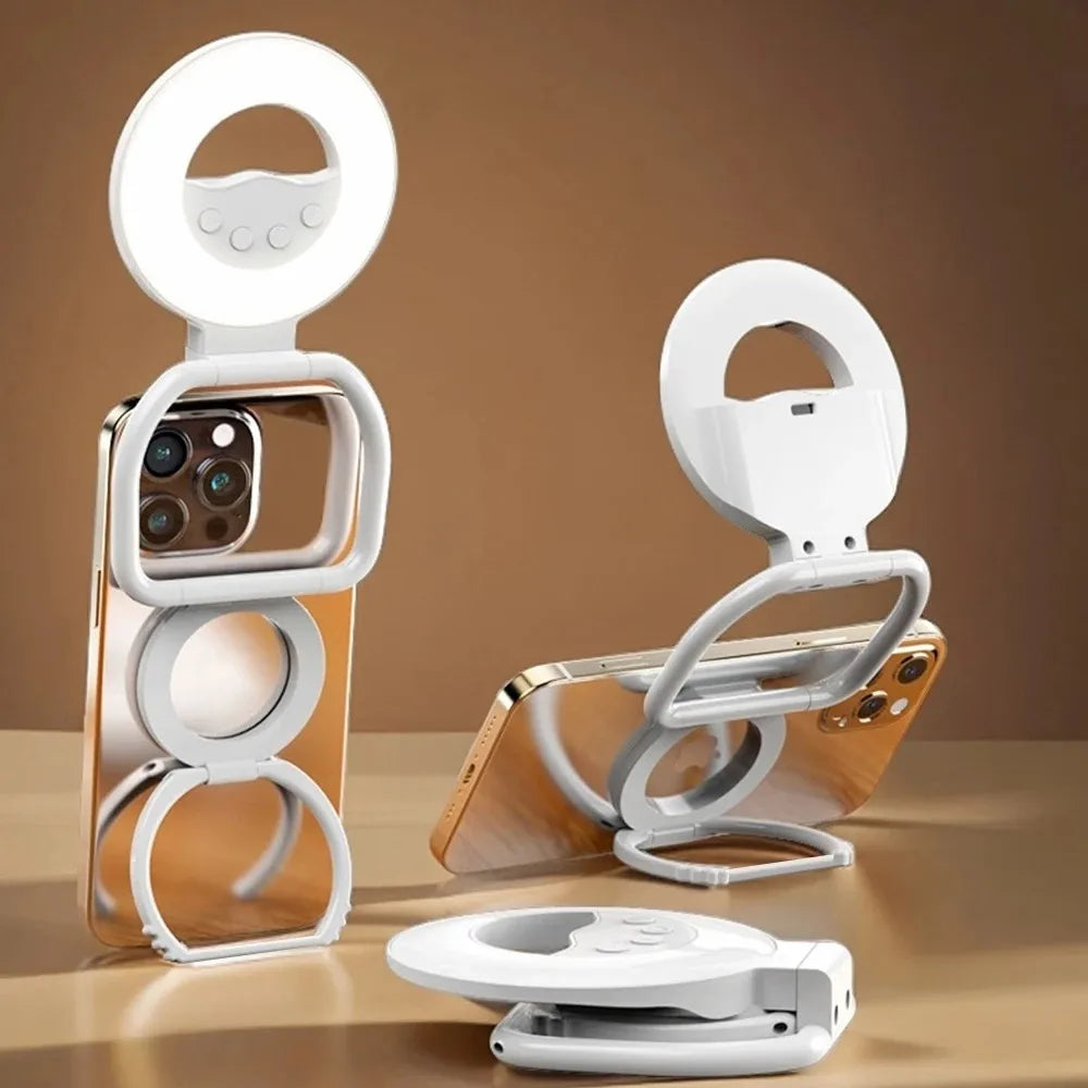 ✨ GlowShot – Magnetic Selfie Ring Light & Phone Stand