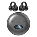 Wireless Earphones Bluetooth 5.4 Earbuds Clip on Ear Comfortable Headphones for Xiaomi Iphone Sport Digital Display Headsets
