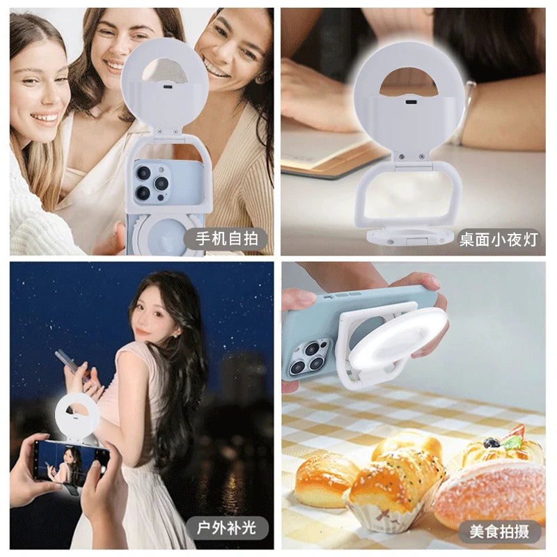 ✨ GlowShot – Magnetic Selfie Ring Light & Phone Stand