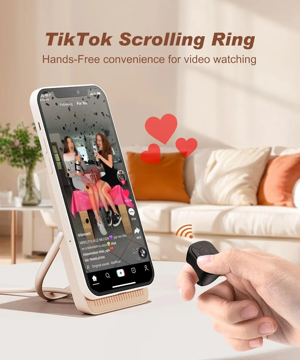 👈 FingerScroll – Bluetooth Ring Remote Control